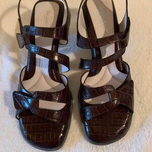 NEW Beautifeel Begonia leather sandals Comfort Dress Sandals 8 1/2